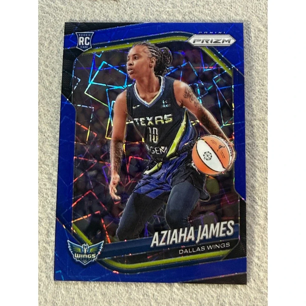 2025 Panini Donruss Prizm WNBA Aziaha James RC 7 Card Lot Blue Ice Silver